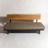 モンキーポッド 無垢材 一枚板ソファ 3人掛け 横 クッションなし