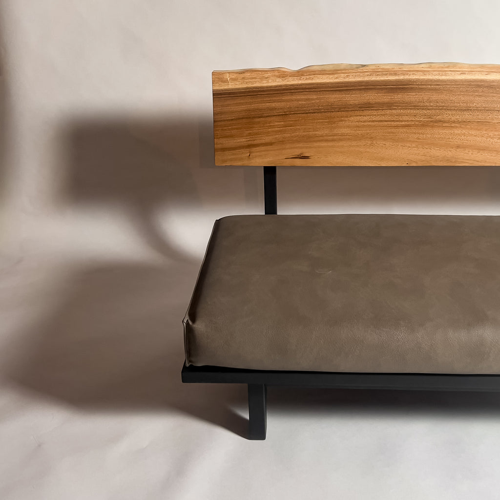 モンキーポッド 無垢材 一枚板ソファ 3人掛け 横左半分 クッションなし