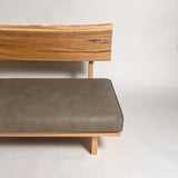 欅 天然木 一枚板ソファ 3人掛け 横右半分 クッションなし