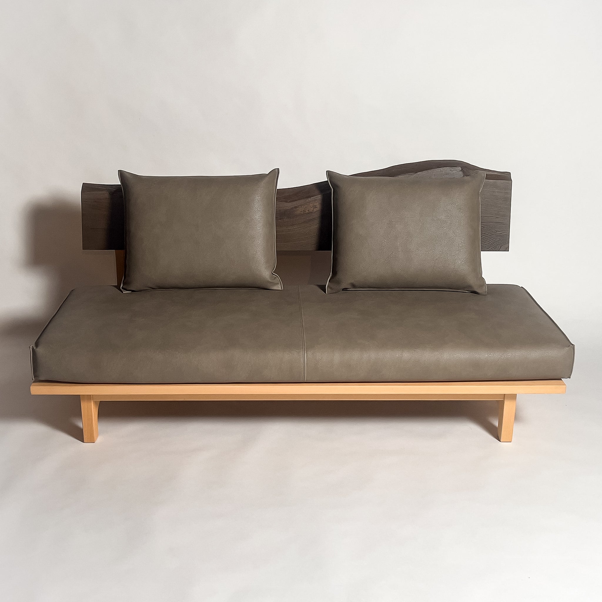 No.2051N3　神代欅（じんだいけやき）/天然無垢 一枚板ソファ