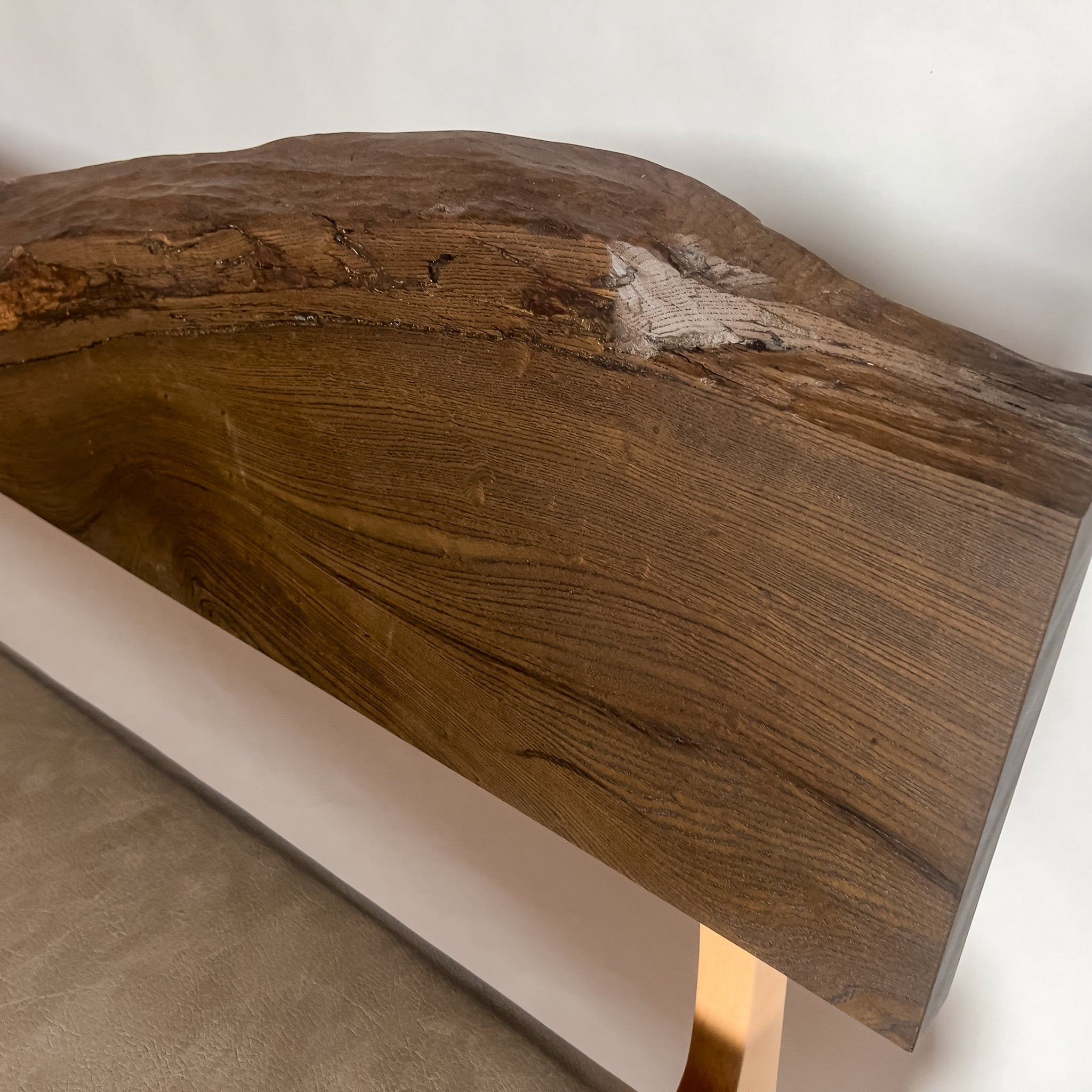 No.2051N3　神代欅（じんだいけやき）/天然無垢 一枚板ソファ