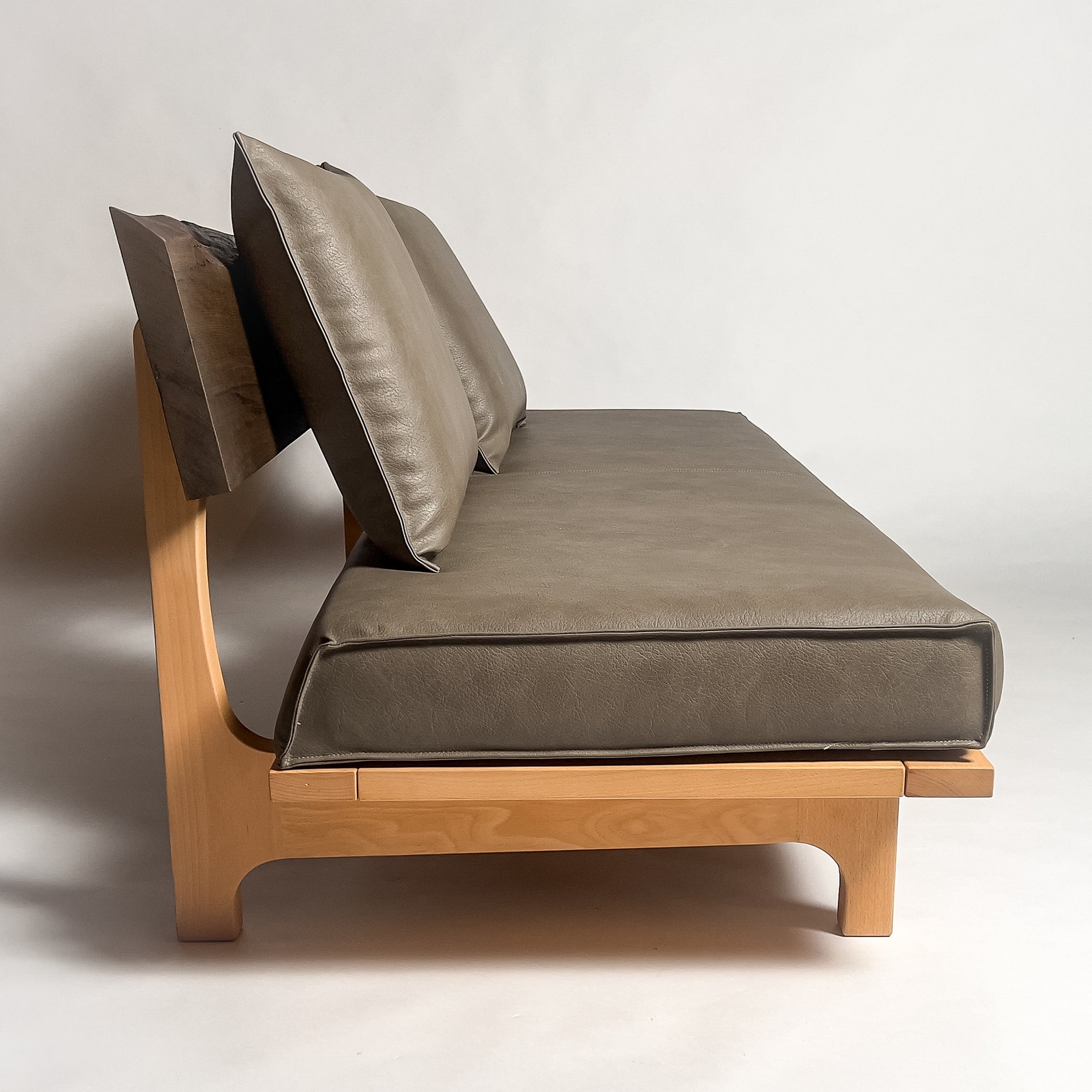 No.2051N3　神代欅（じんだいけやき）/天然無垢 一枚板ソファ