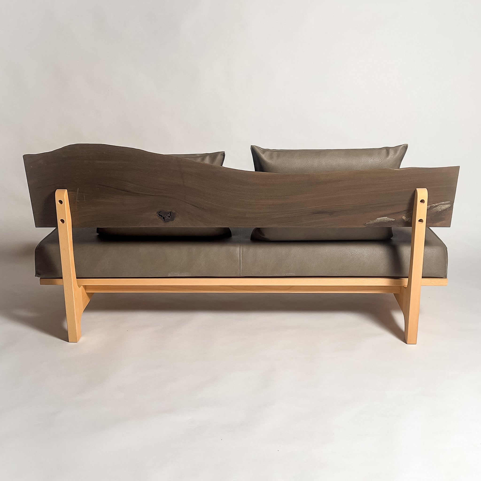 No.2051N3　神代欅（じんだいけやき）/天然無垢 一枚板ソファ