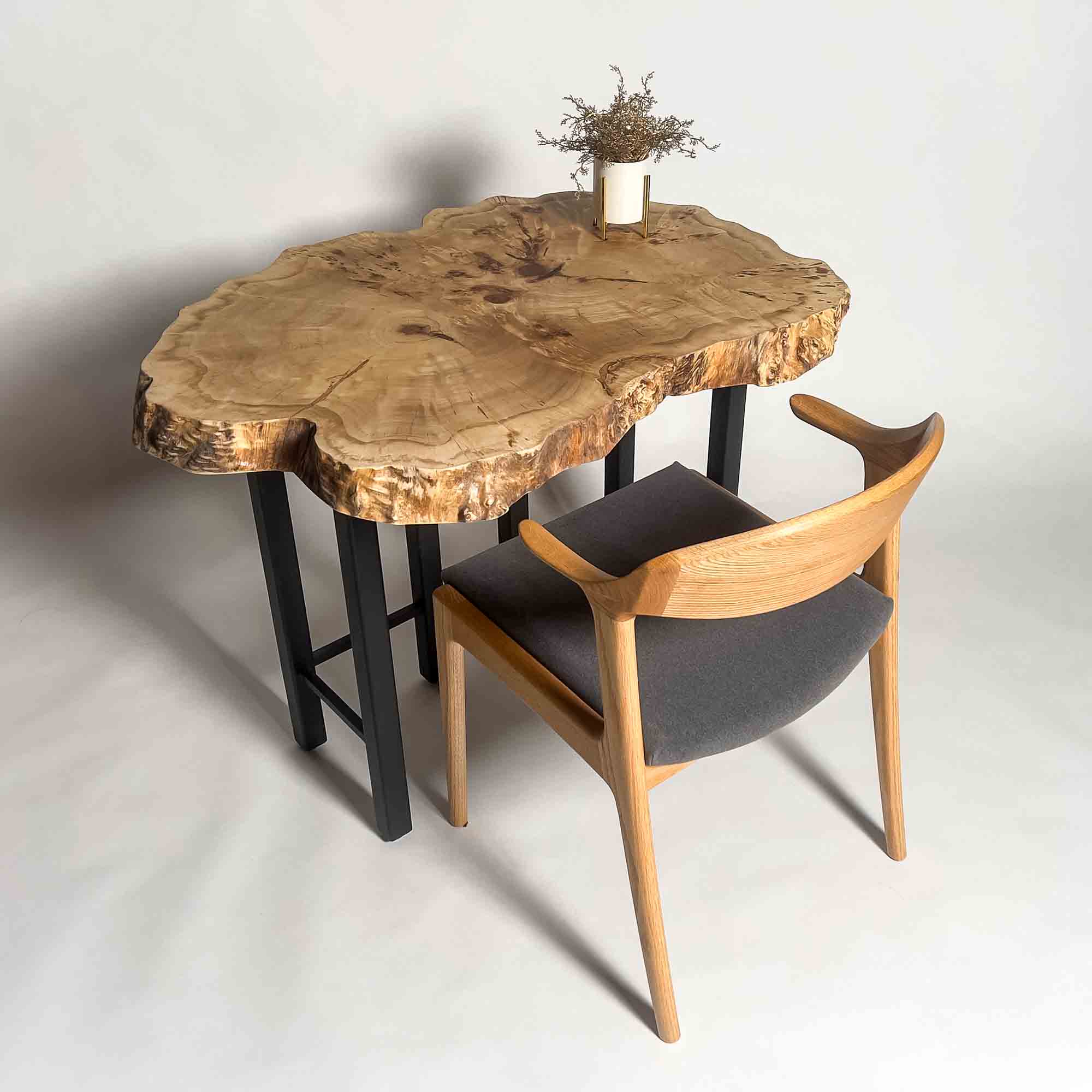 No.2133　ポプラ/一枚板デスク