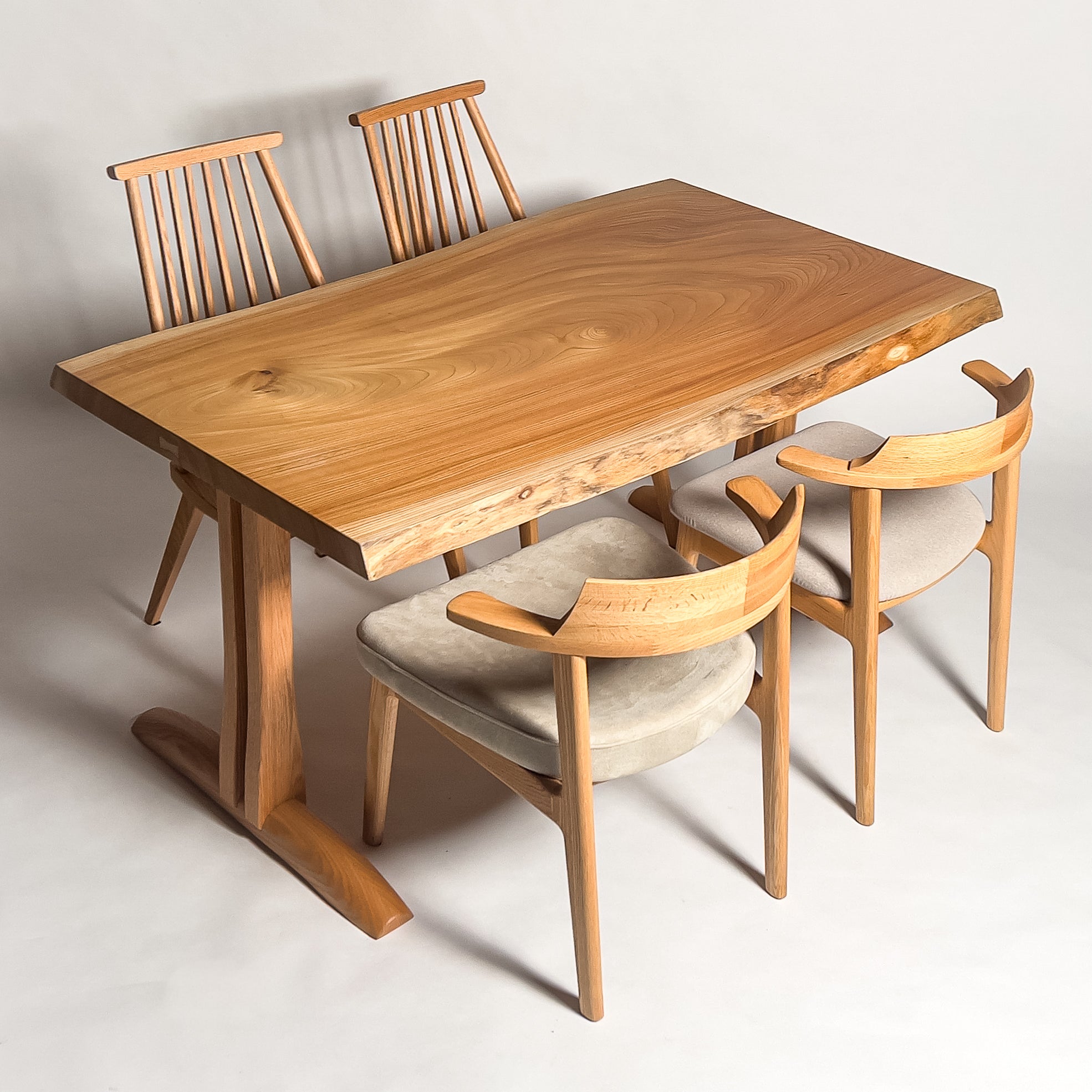 No.2092　欅（けやき）/一枚板ダイニングテーブル