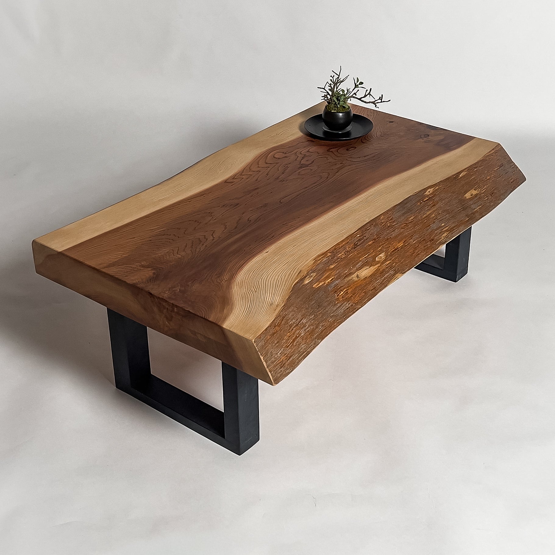 No.2091　吉野杉/一枚板ローテーブル