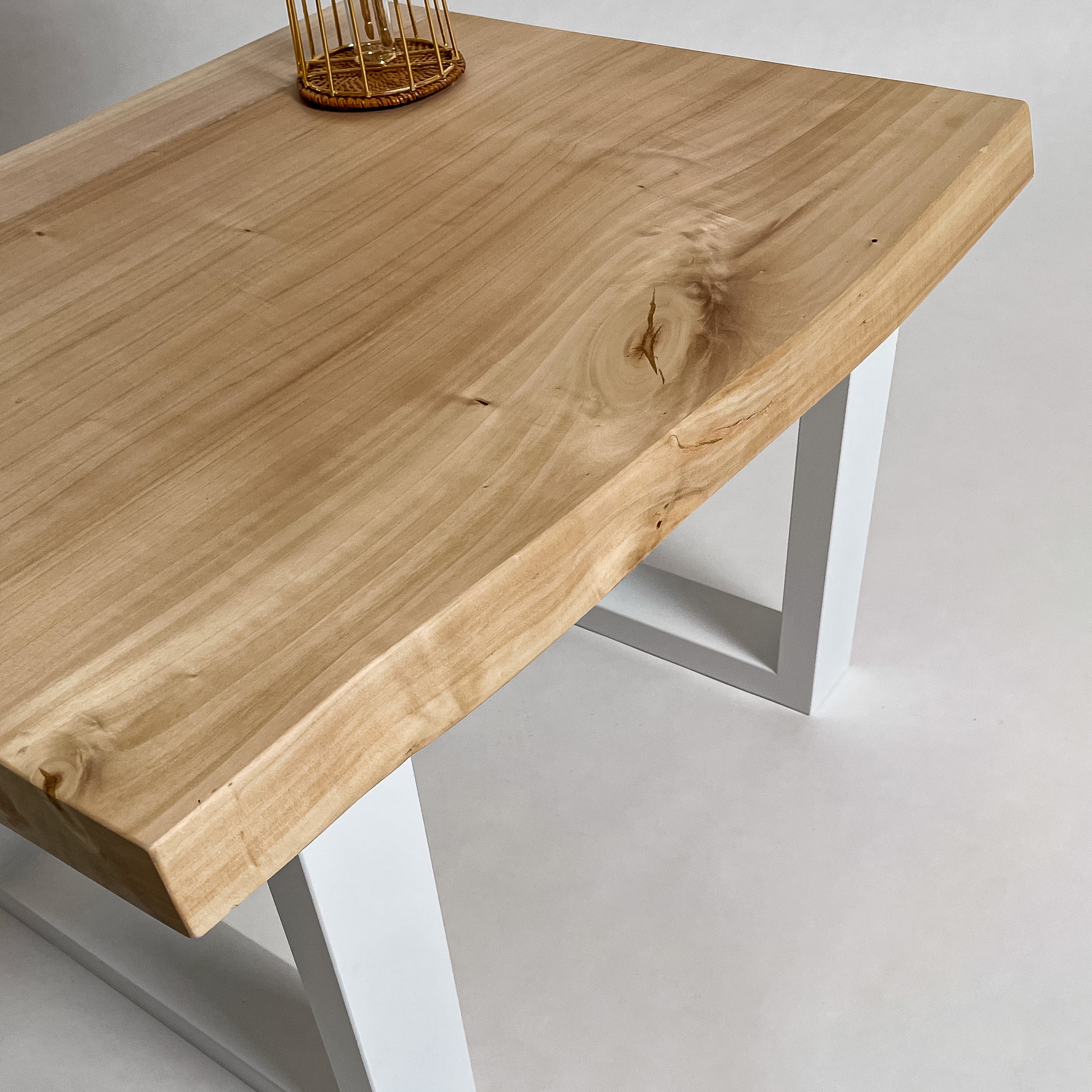 No.2042　ポプラ/一枚板ローテーブル