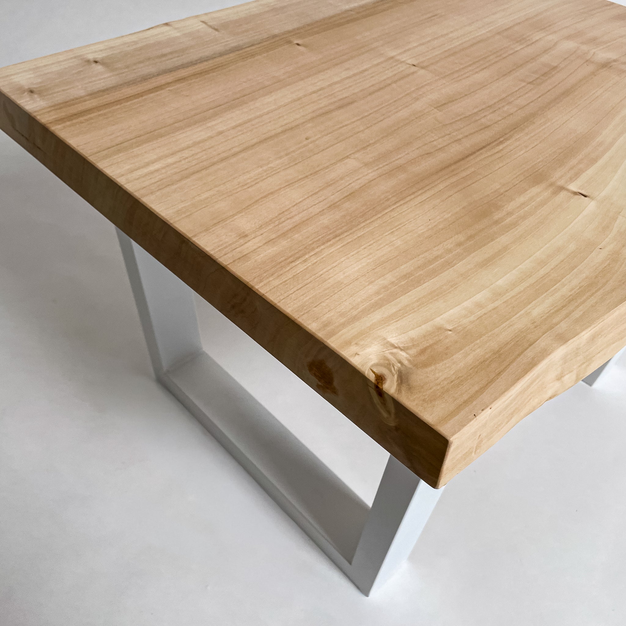 No.2042　ポプラ/一枚板ローテーブル