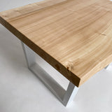 No.2042　ポプラ/一枚板ローテーブル