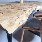 No.2088　ポプラ/一枚板ダイニングテーブル/& OSOROISU