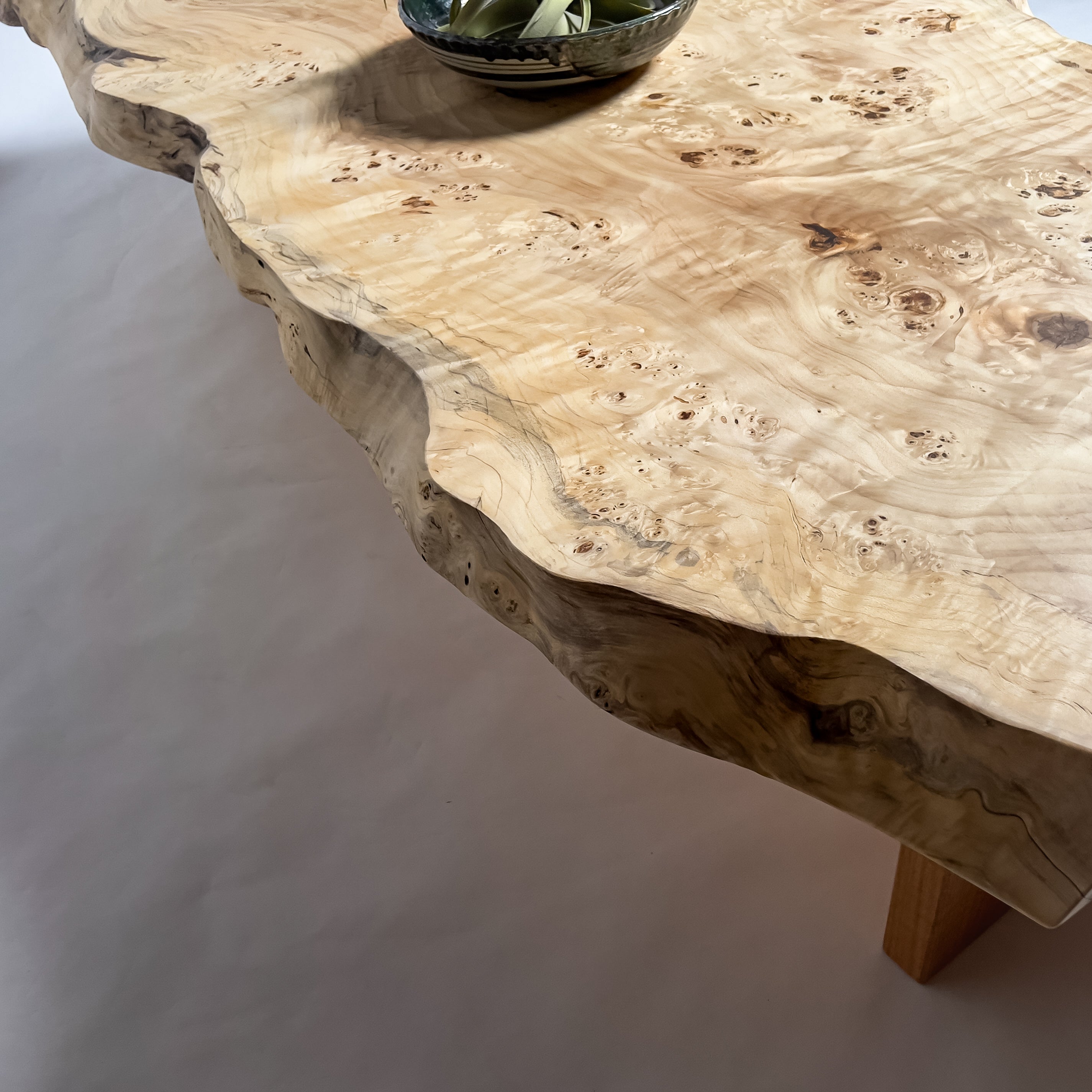 No.2088　ポプラ/一枚板座卓