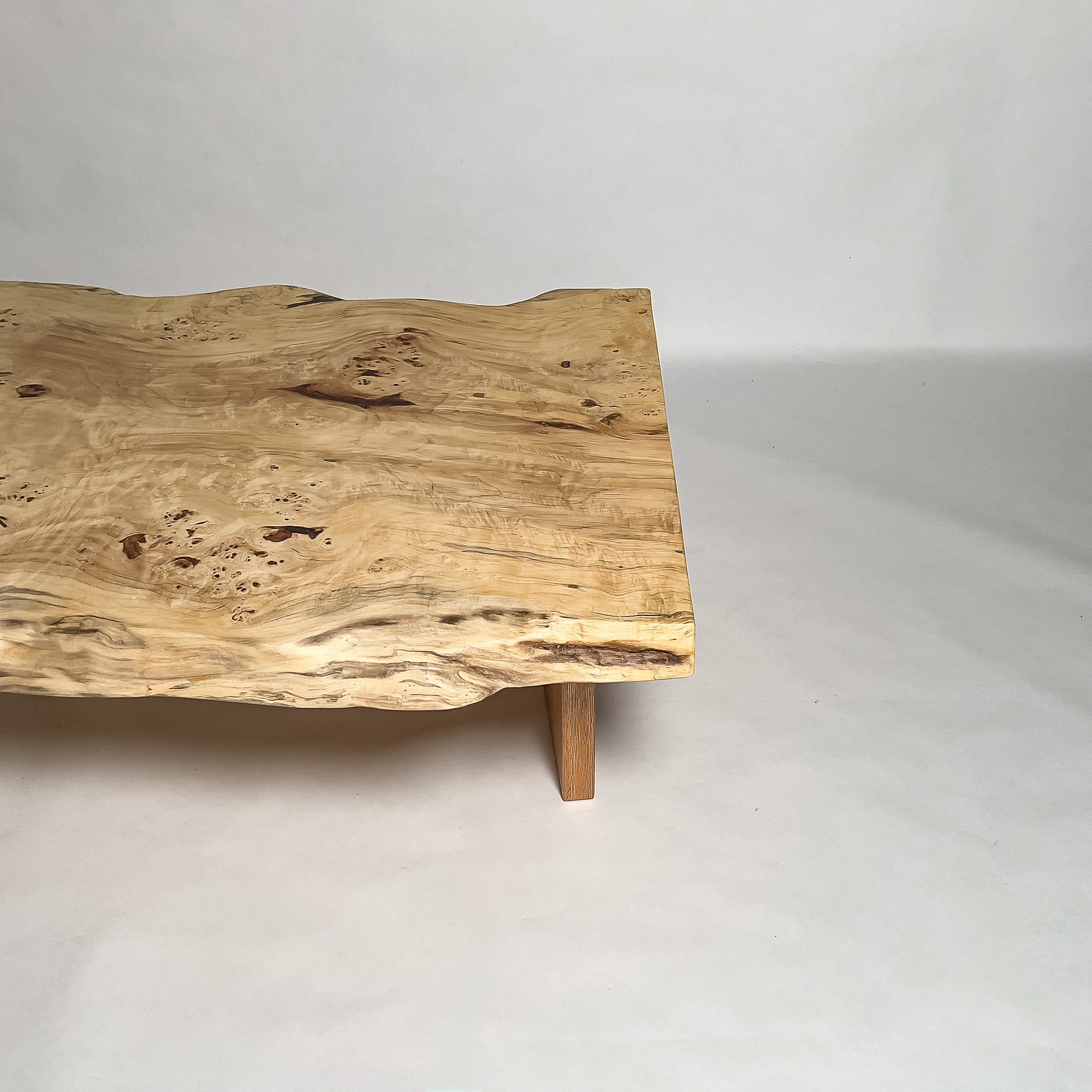 No.2088　ポプラ/一枚板座卓