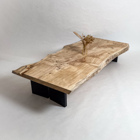 No.2070　ポプラ/一枚板座卓