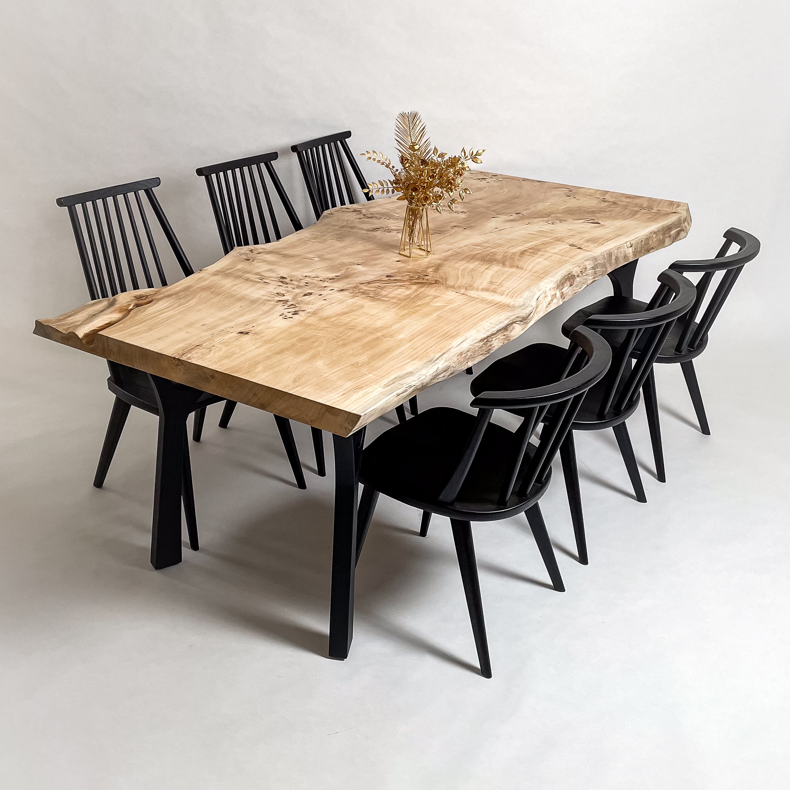 No.2170　ポプラ/一枚板ダイニングテーブル