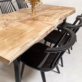 No.2170　ポプラ/一枚板ダイニングテーブル