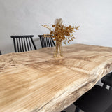 No.2070　ポプラ/一枚板ダイニングテーブル