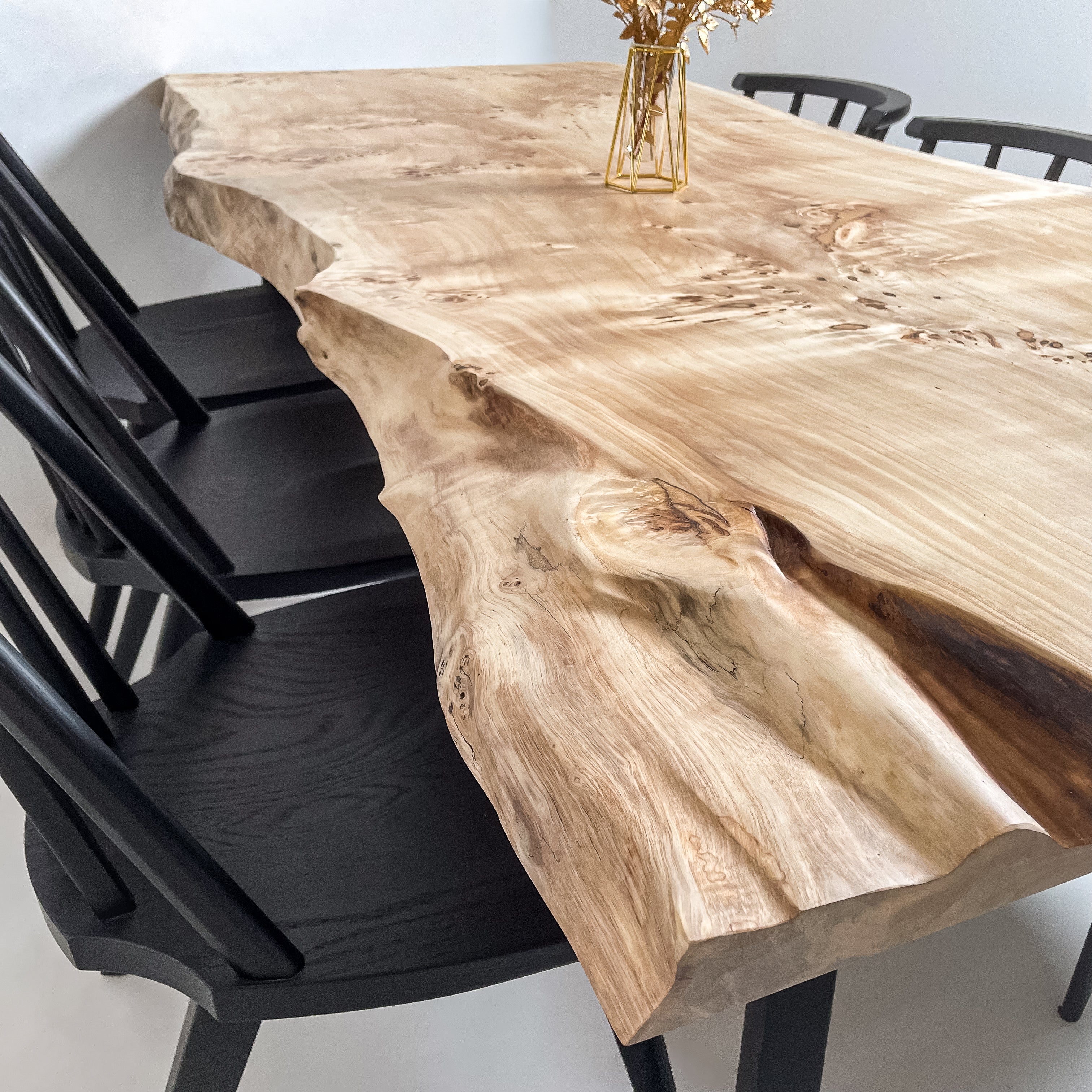 No.2170　ポプラ/一枚板ダイニングテーブル