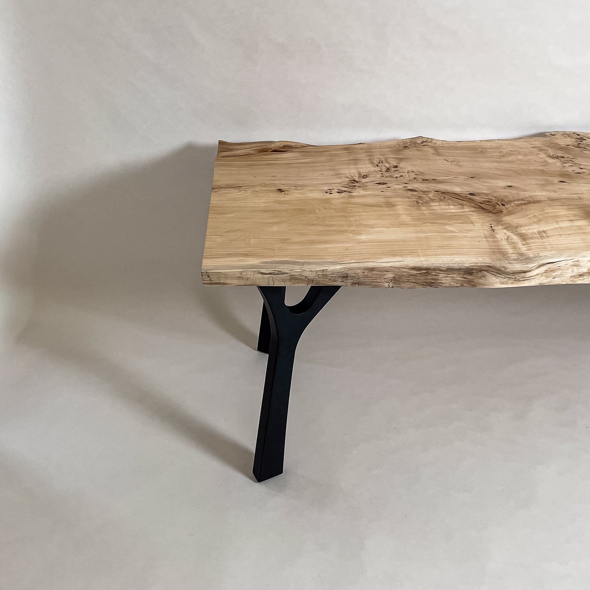 No.2170　ポプラ/一枚板ダイニングテーブル