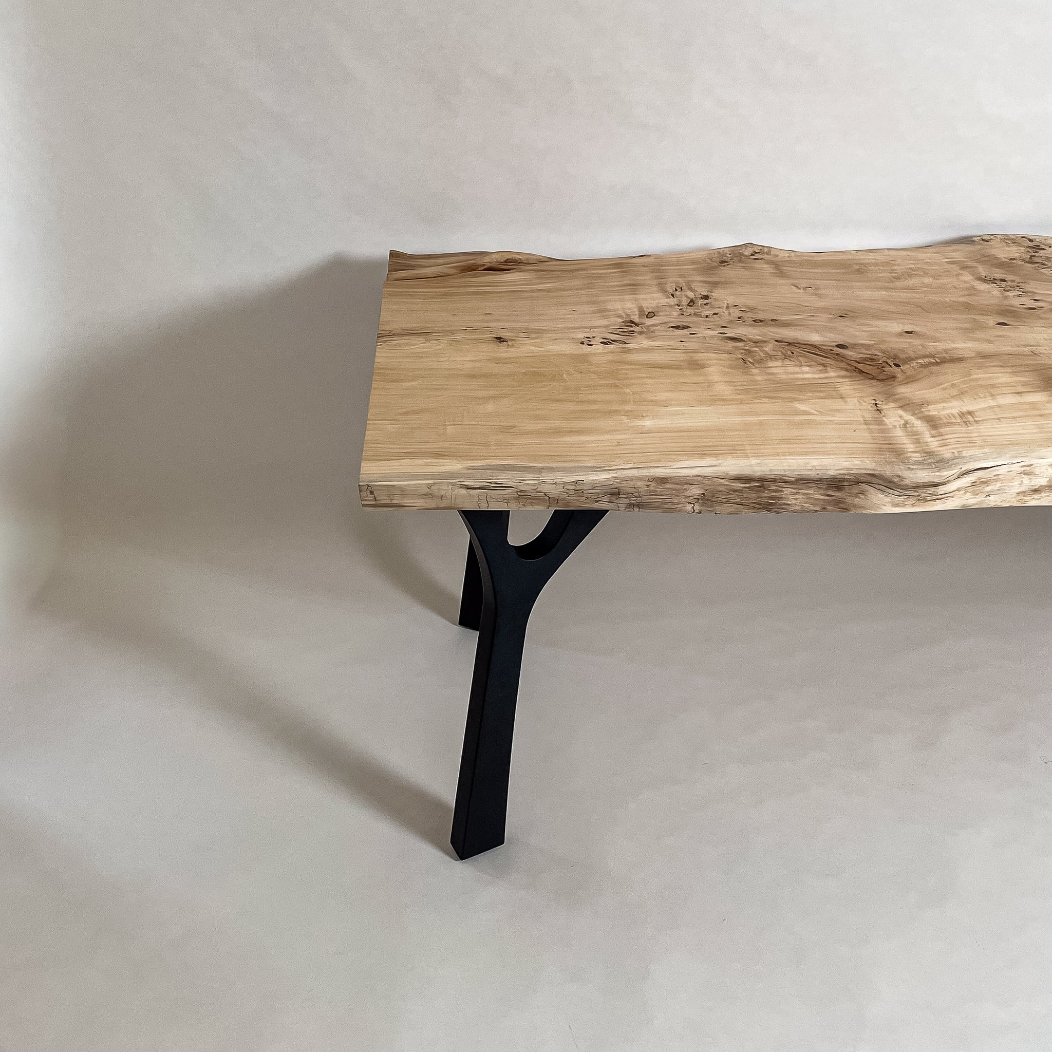 No.2170　ポプラ/一枚板ダイニングテーブル