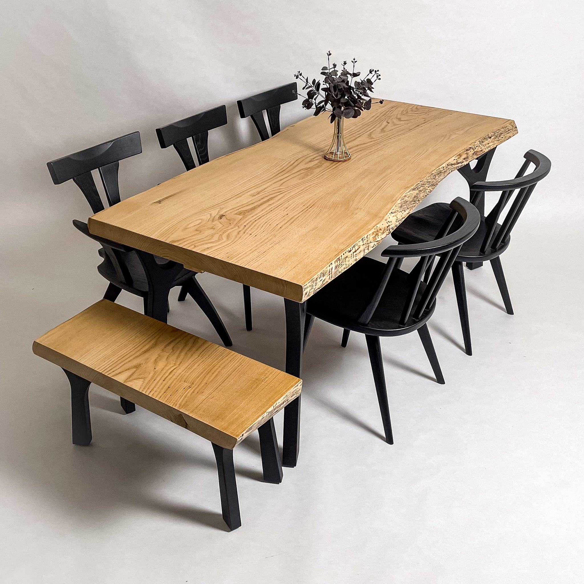 No.2074　栗（くり）/一枚板ダイニングテーブル/& OSOROISU