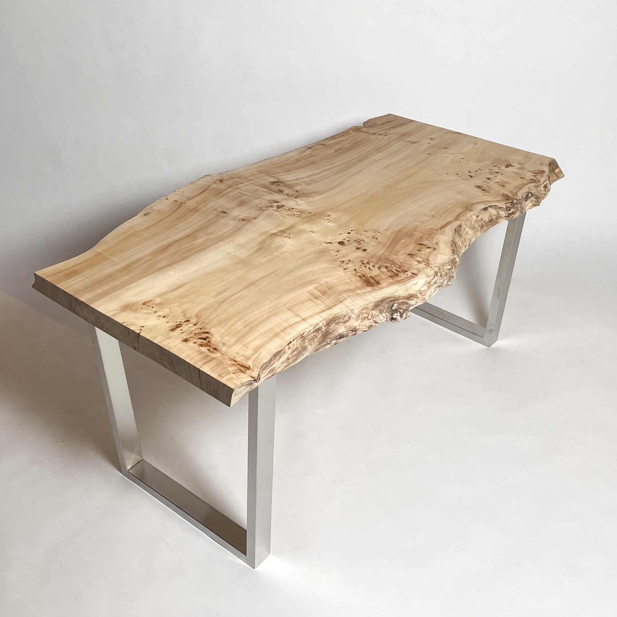 KIDOMEIMOKU ポプラ一枚板ダイニングテーブル｜150cm(4人掛け