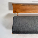 欅 無垢材 一枚板ソファ 3人掛け 横左半分 クッションなし