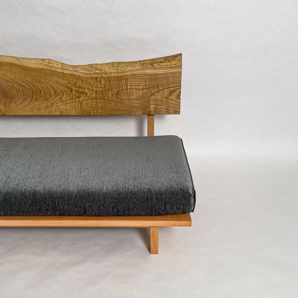 黄檗 天然木 一枚板ソファ 3人掛け 横右半分 クッションなし