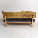 黄檗 天然木 一枚板ソファ 3人掛け 背面 クッションなし