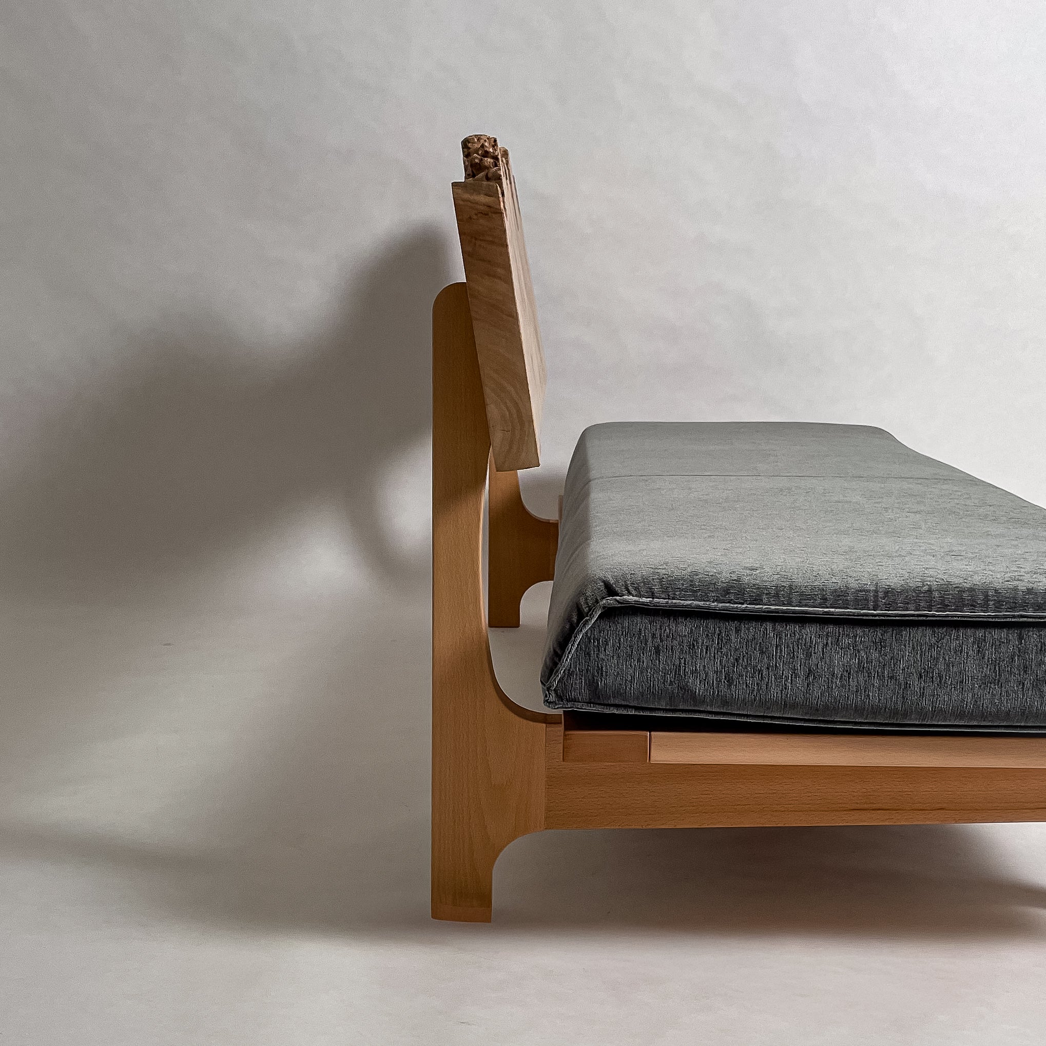 No.2053N3　ポプラ/天然無垢 一枚板ソファ