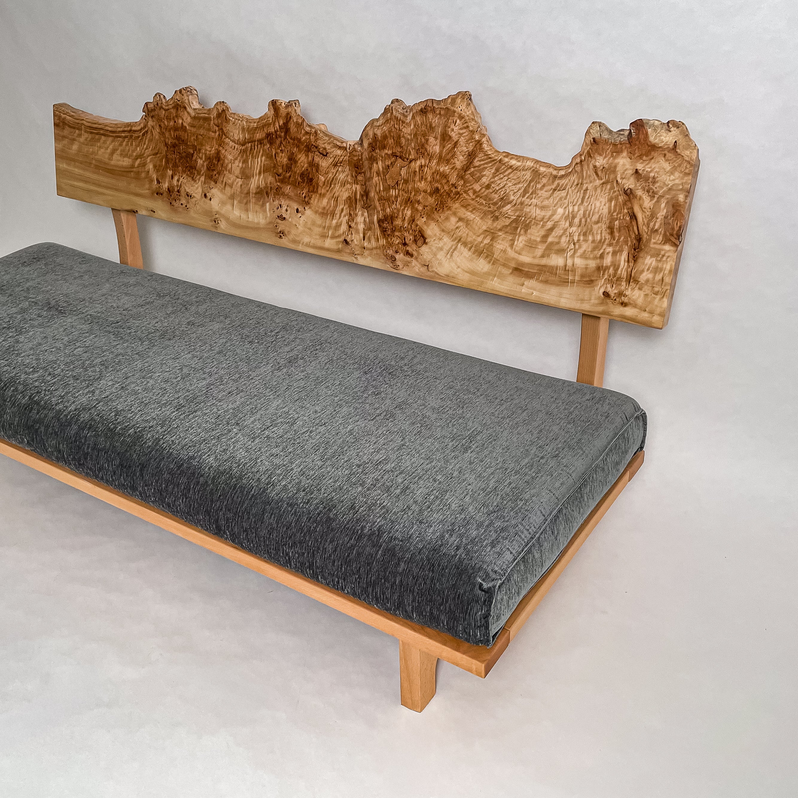 No.2053N3　ポプラ/天然無垢 一枚板ソファ