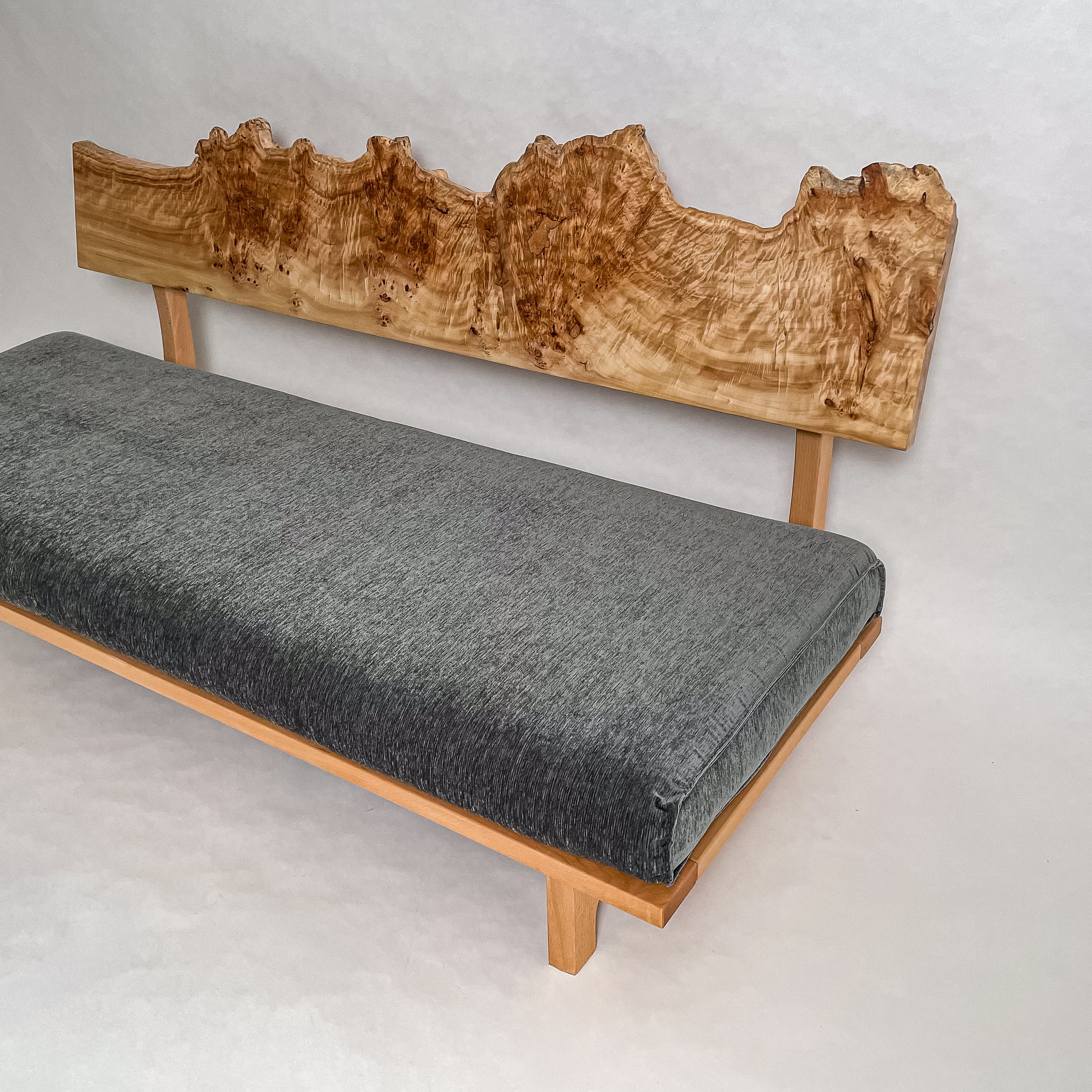 No.2053N3　ポプラ/天然無垢 一枚板ソファ