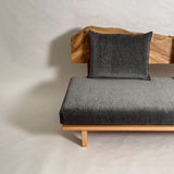 楠 無垢材 一枚板ソファ 3人掛け 横左半分 クッションあり