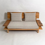 屋久杉 高級 一枚板ソファ 2人掛け 横 クッション背