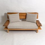 屋久杉 高級 一枚板ソファ 2人掛け 横 クッション斜め