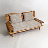 屋久杉 高級 一枚板ソファ 2人掛け 斜め クッション背