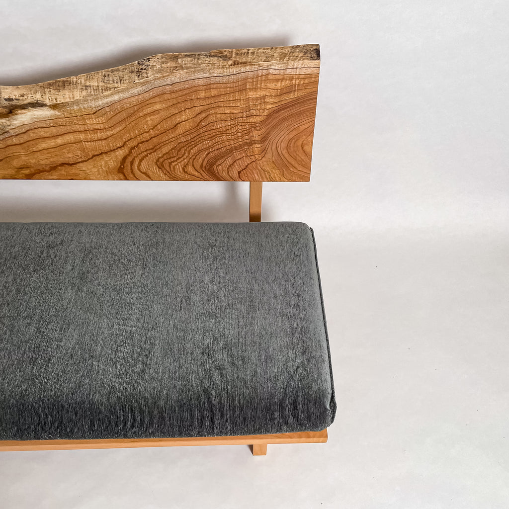 センダン 無垢材 一枚板ソファ 3人掛け 横右半分 クッションなし