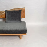 センダン 無垢材 一枚板ソファ 3人掛け 横右半分 クッションあり