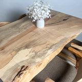 No.2195　栃（とち）/一枚板ダイニングテーブル