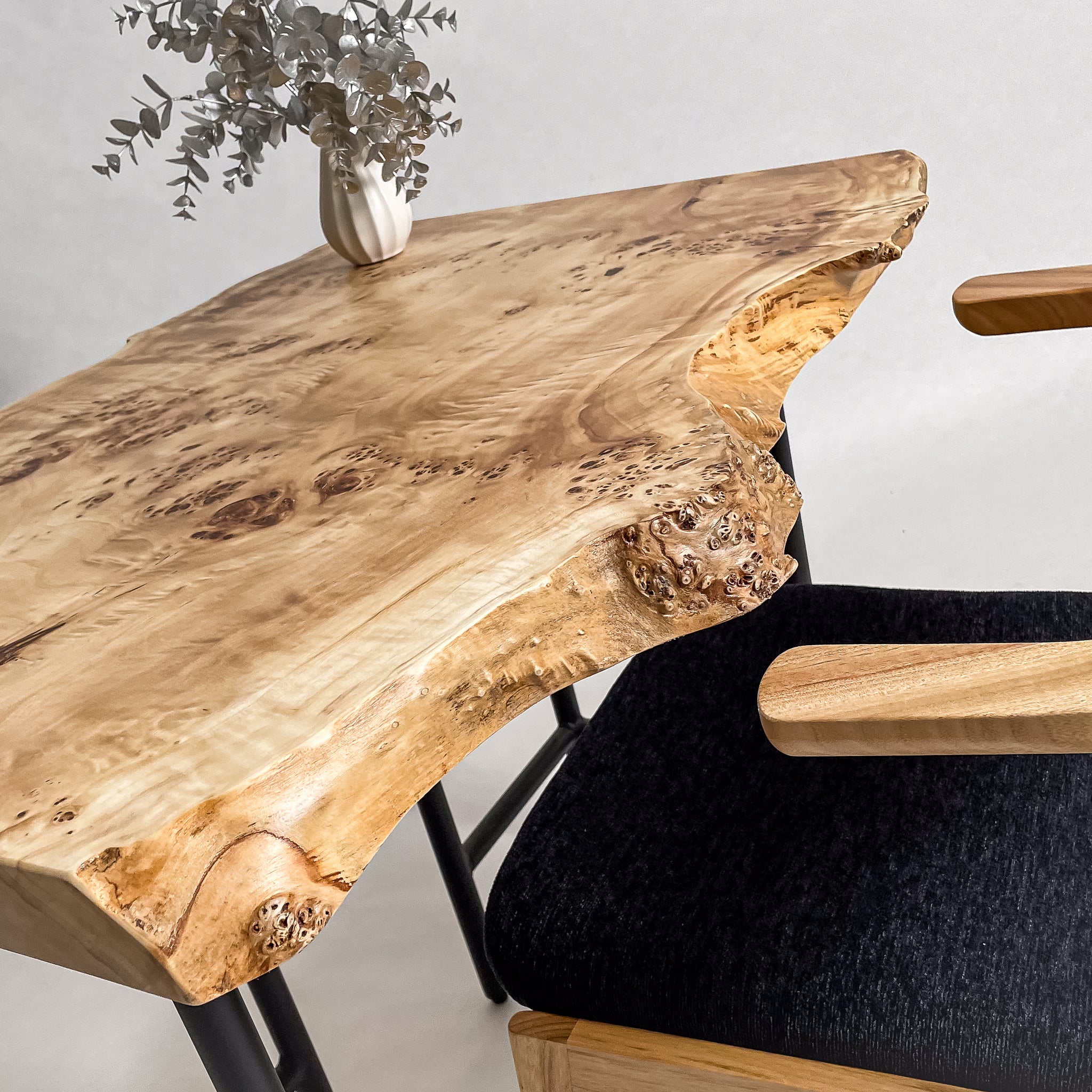 No.2134　ポプラ/一枚板デスク