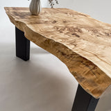 No.2134　ポプラ/一枚板ローテーブル