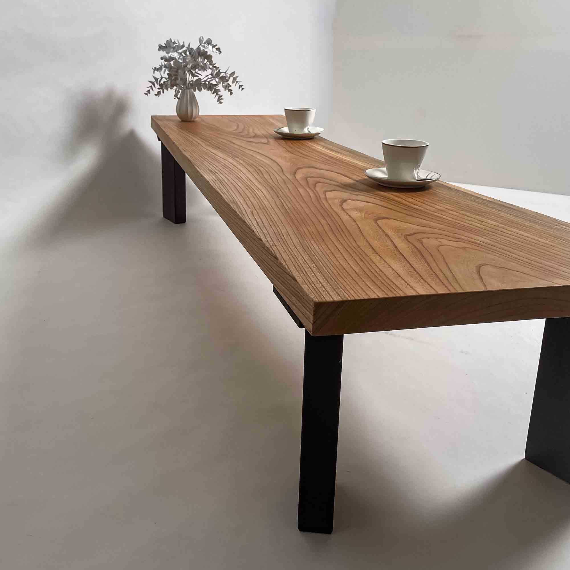 No.2111　欅（けやき）/一枚板ローテーブル