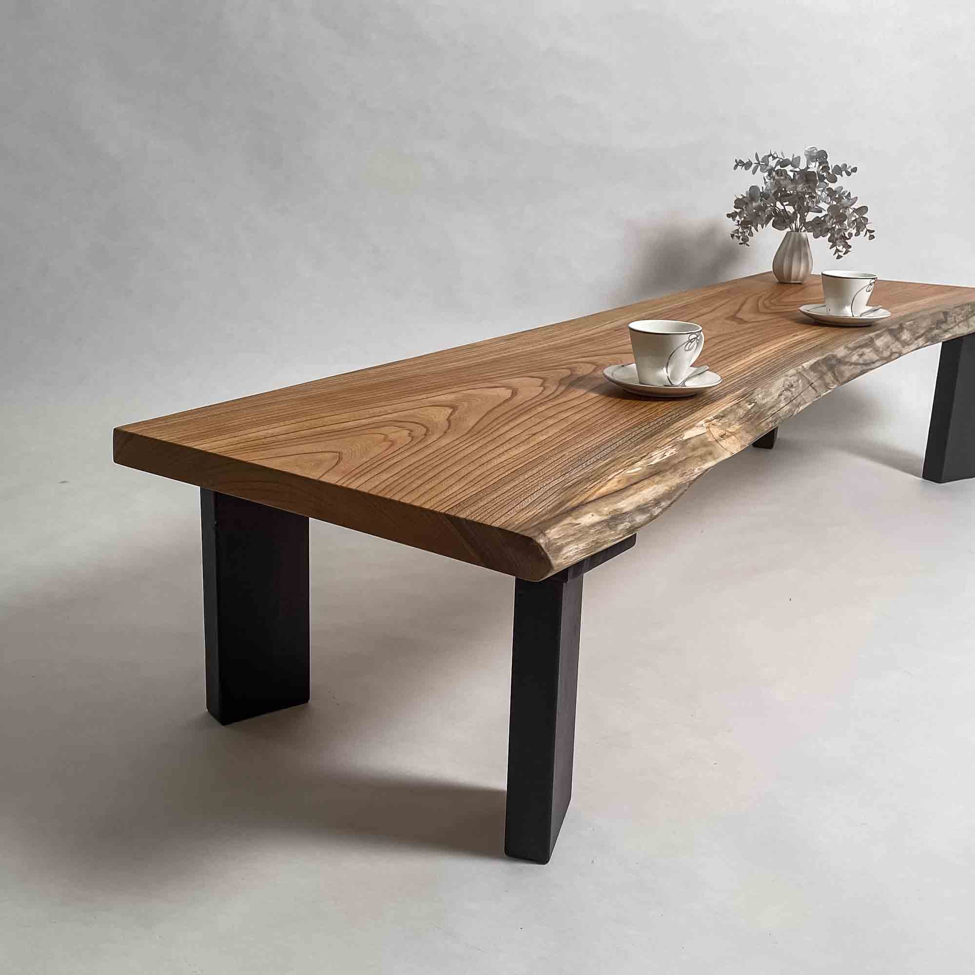 No.2111　欅（けやき）/一枚板ローテーブル