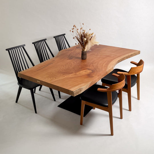 No.1555　欅（けやき）/一枚板ダイニングテーブル