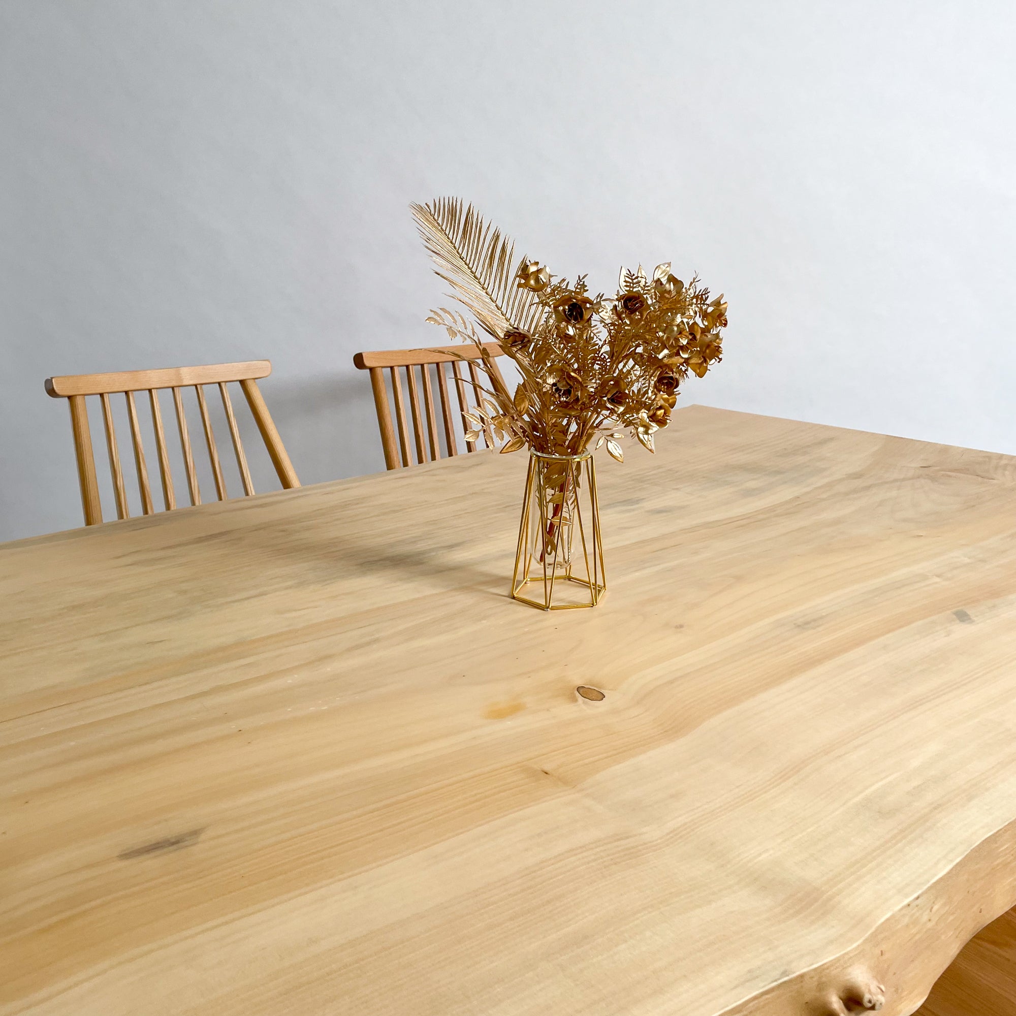 銀杏の一枚板机 NO.006 銀杏(イチョウ) 一枚板 ダイニングテーブル（4人掛け