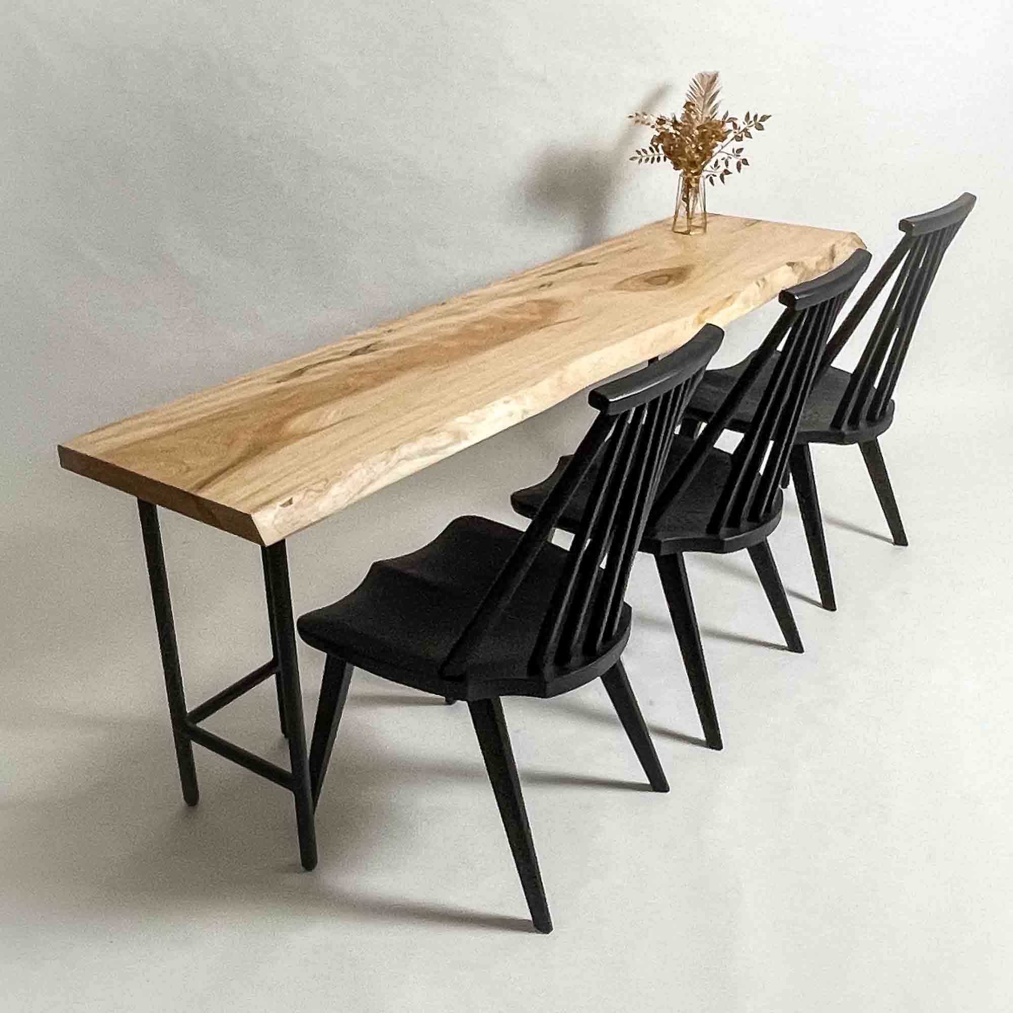 KIDOMEIMOKU 栃一枚板カウンター｜200cm(3人掛け) – 【公式】鬼童銘木