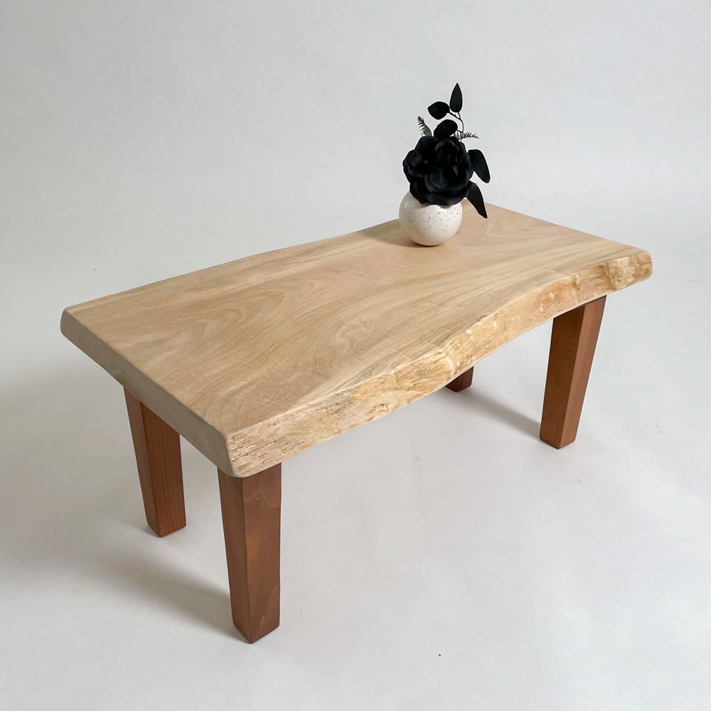 一枚板 ローテーブル ベンチ-