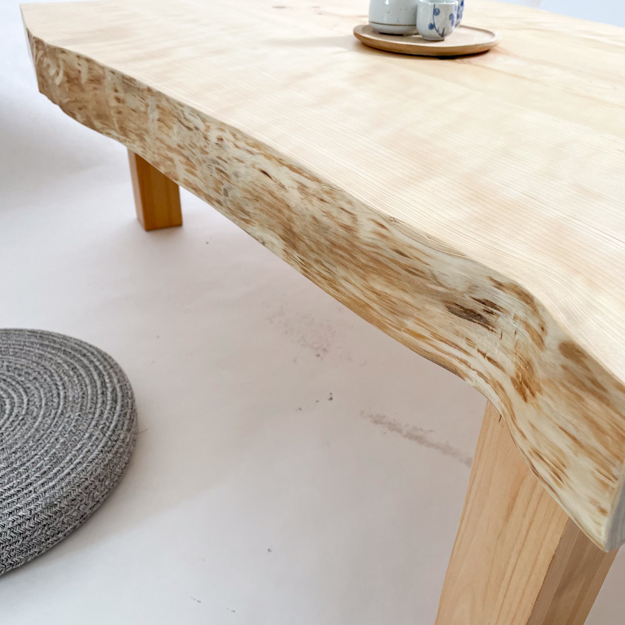 KIDO MEIMOKU 檜一枚板リビングテーブル｜120cm(4人掛け) – 【公式