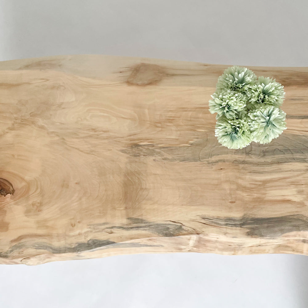 [たのメル便] 白栃　極上杢　一枚板ローテーブル　新品未使用 IMG_9661_1c2791f9-2443-49c2-
