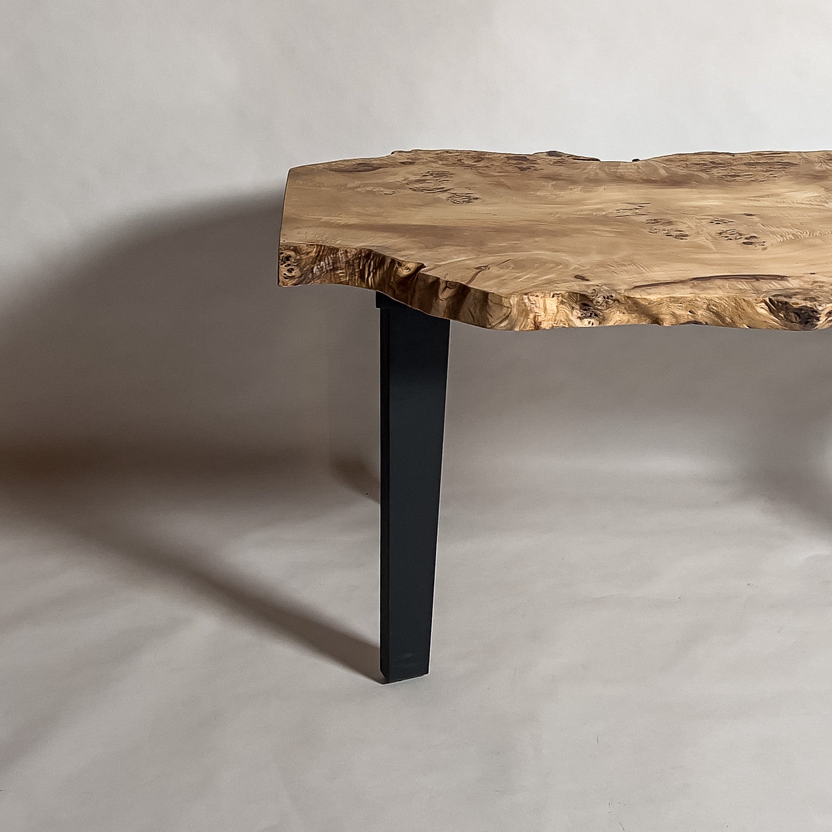 KIDOMEIMOKU ポプラ一枚板ダイニングテーブル｜150cm(4人掛け