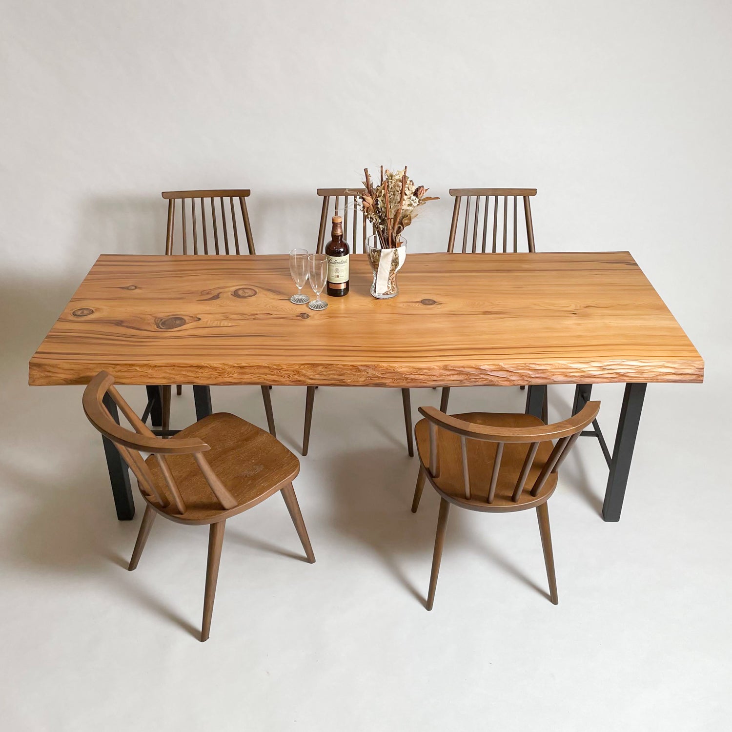 KIDOMEIMOKU 屋久杉一枚板ダイニングテーブル｜195cm(6人掛け